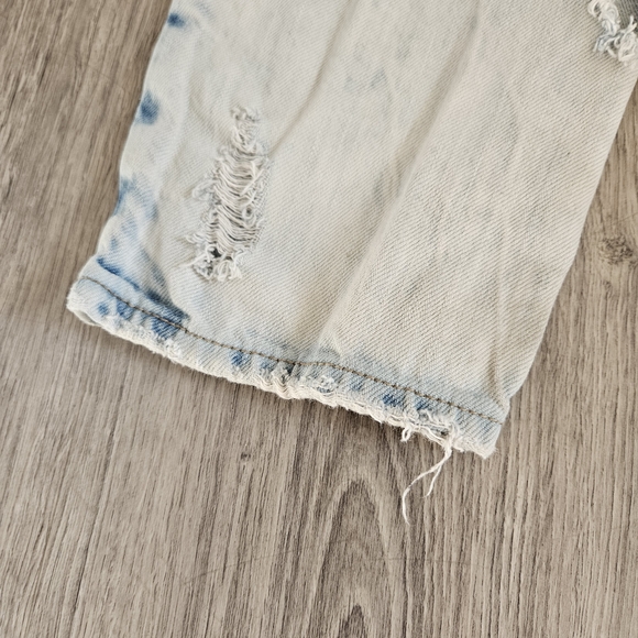 Ninth Hall Heavily Distressed 28w 'Lure' Slim Jeans in Light Blue - Picture 12 of 15